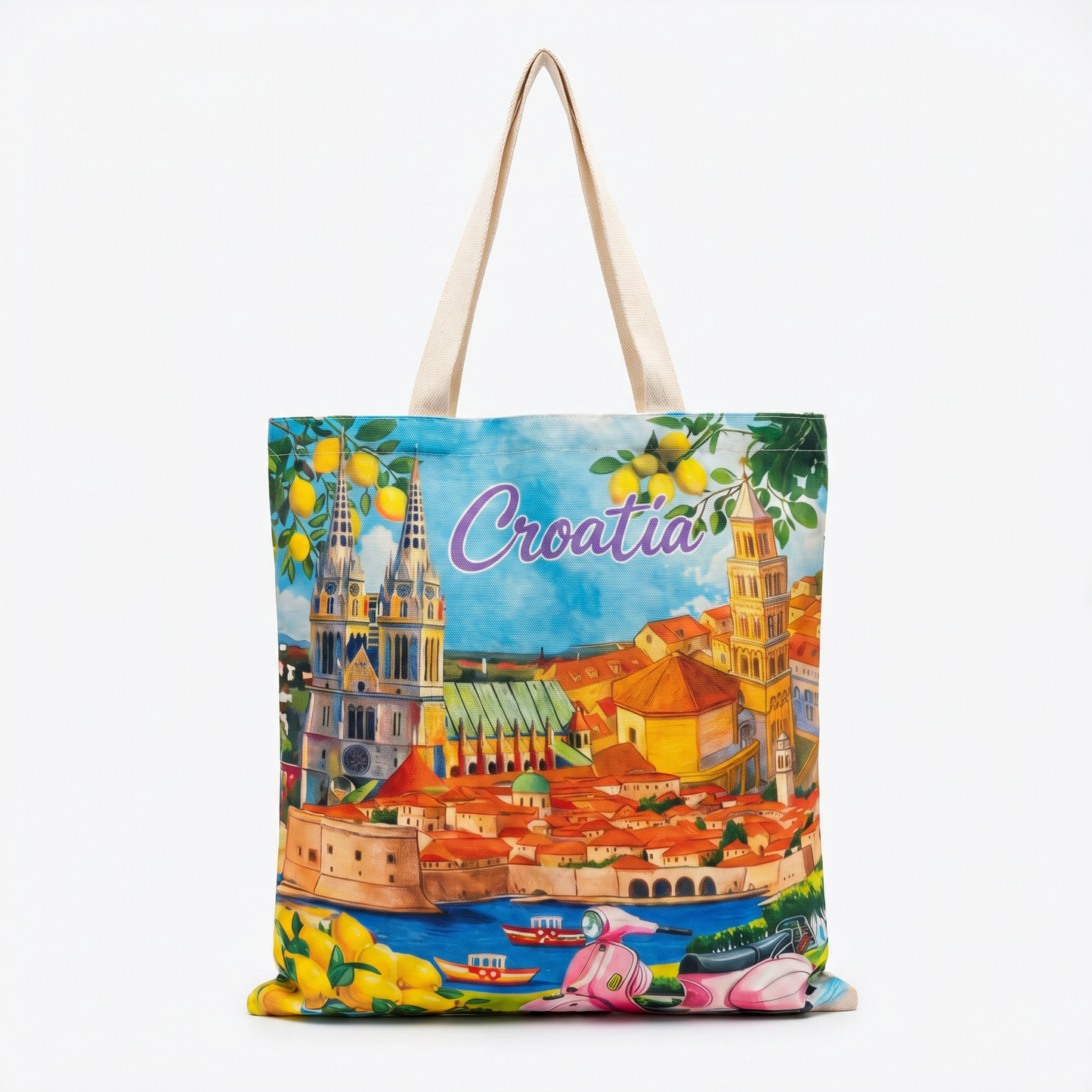 Croatia Cities Tote Bag - All Cities