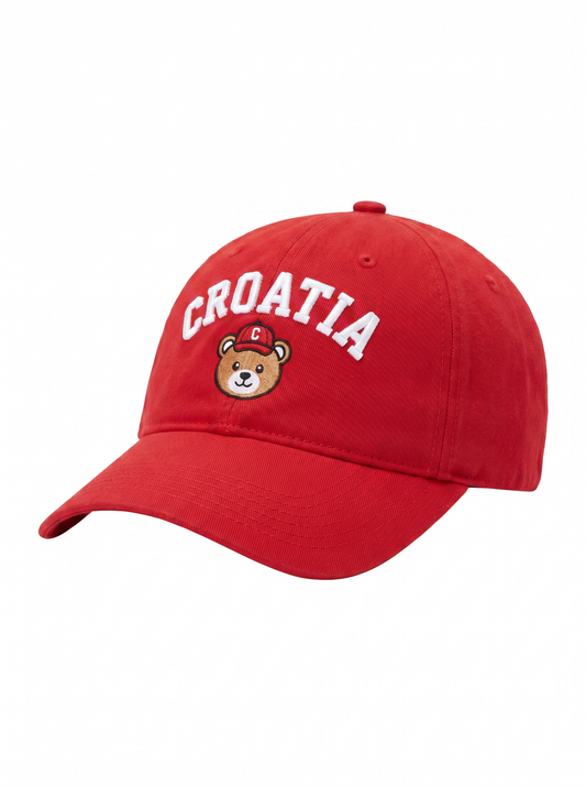 Croatia Bear Kapa - Crvena