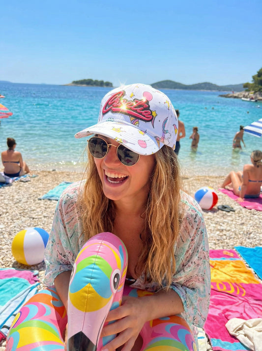 Croatia Unicorn Šilterica – Bijela s Glitter Natpisom