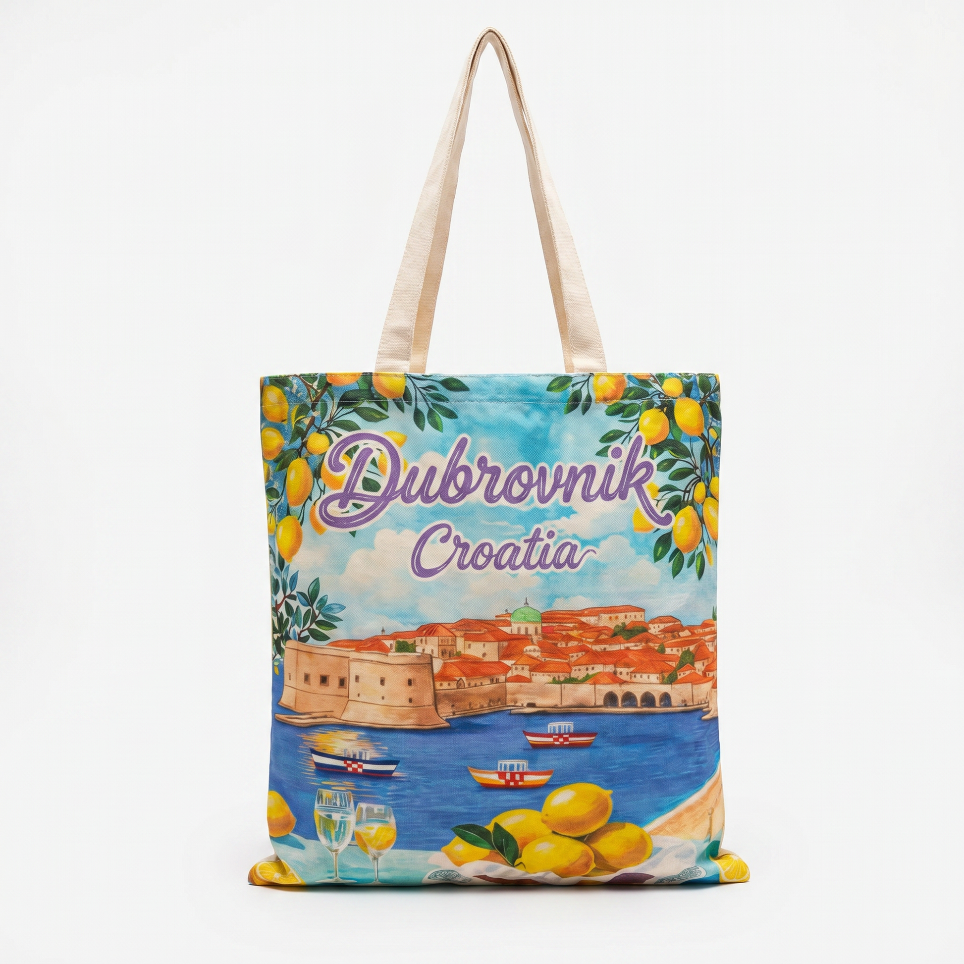Croatia Cities Tote Bag - Dubrovnik