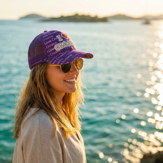 I Love Croatia Trucker Kapa – lifestyle