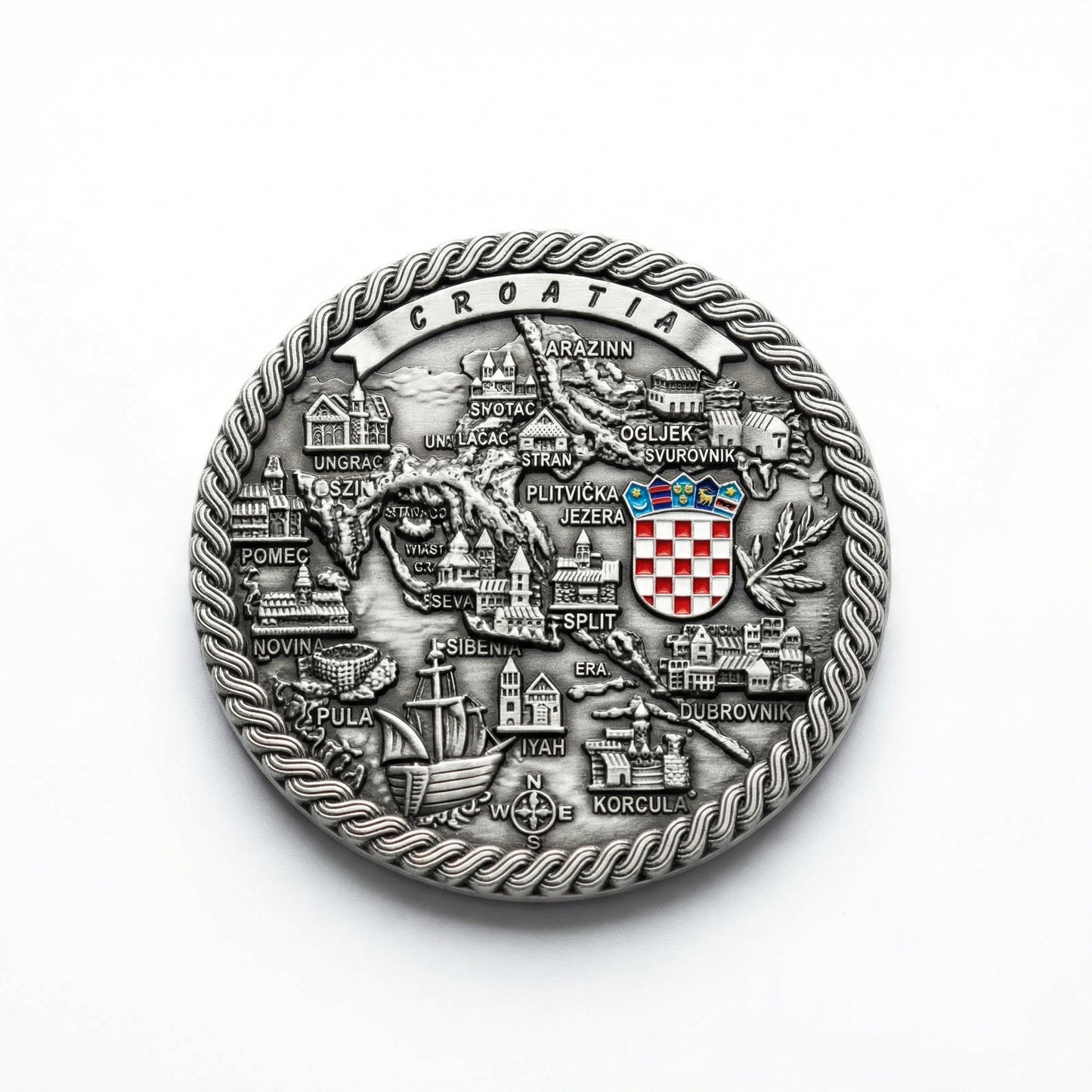 Croatia Metalni Reljefni Magnet – studio