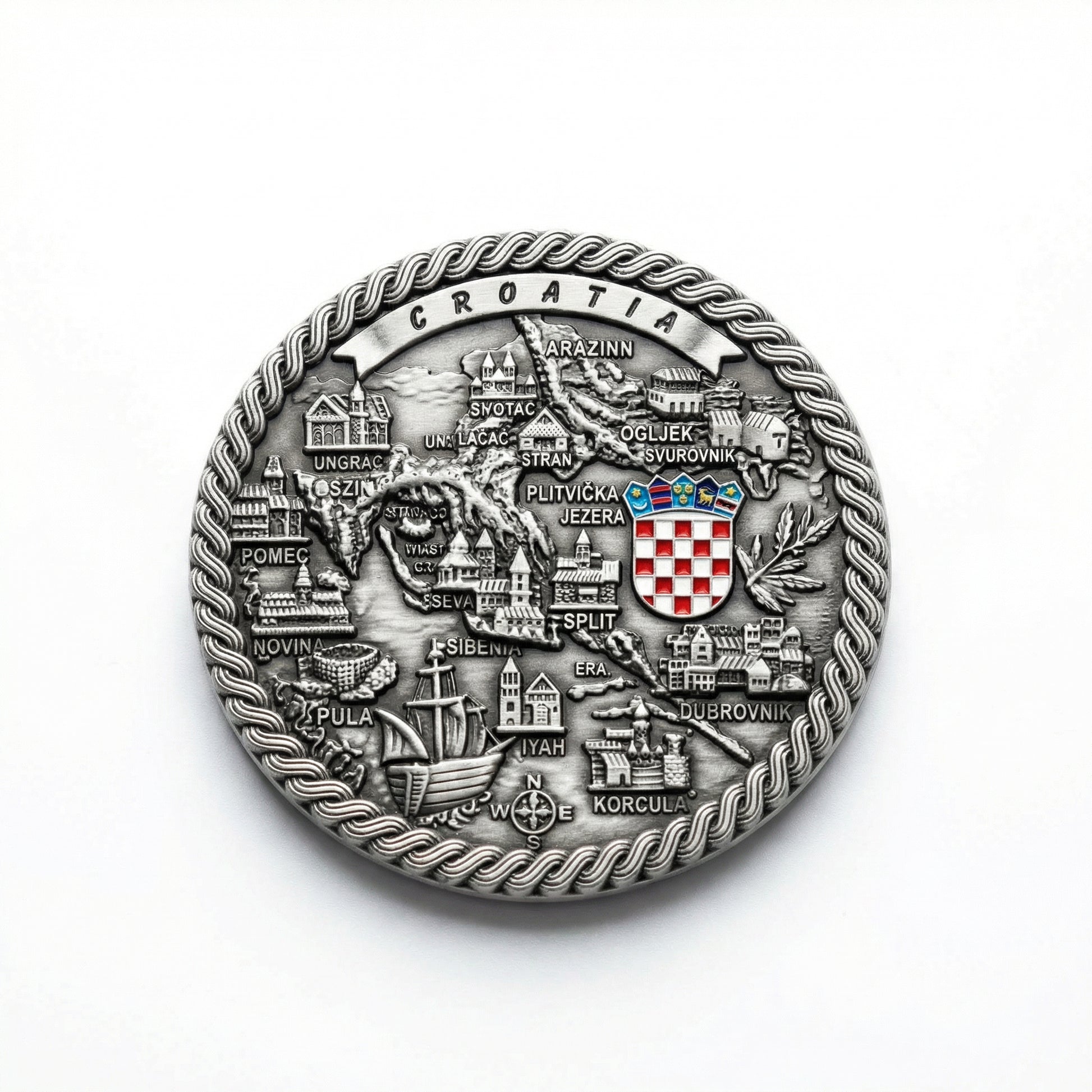 Croatia Metalni Reljefni Magnet – studio