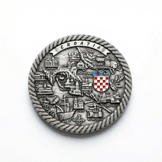 Croatia Metalni Reljefni Magnet – studio