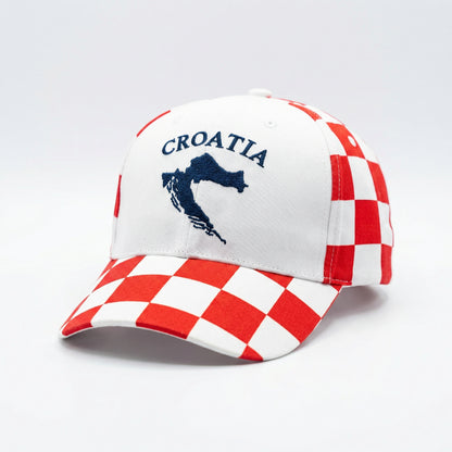 Croatia Šilterica – Bijela s Kartom i Šahovnicom na Šiltu