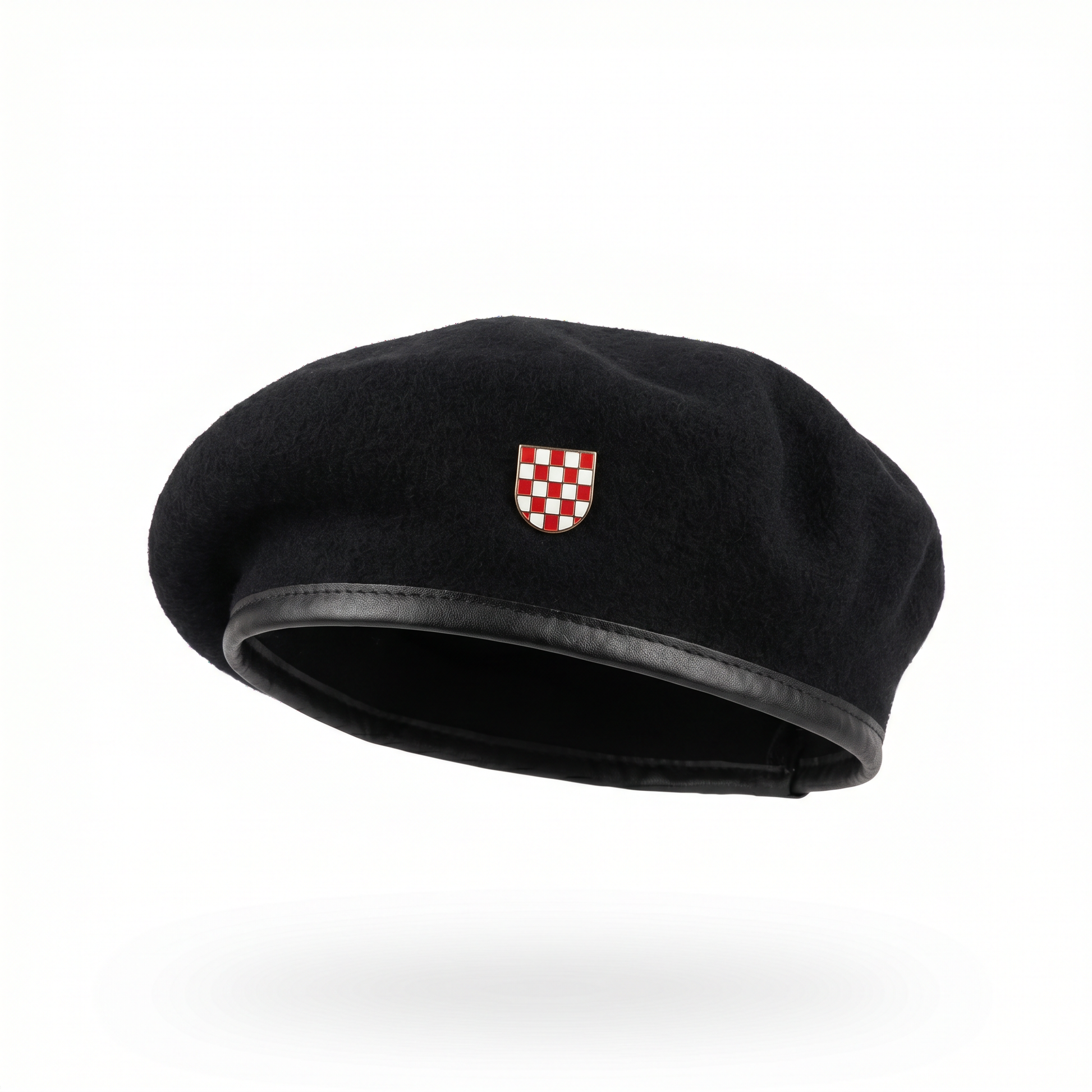 Hrvatska Baret s Grbom - Crna