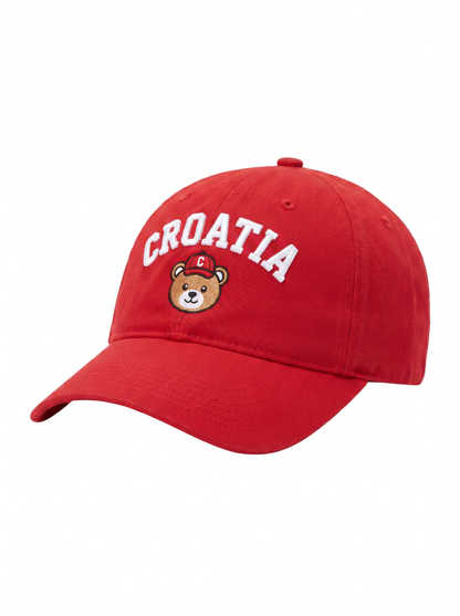 Croatia Bear Kapa - Crvena
