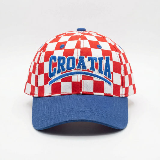 Croatia Šilterica – Šahovnica s Plavim Šiltom i Natpisom