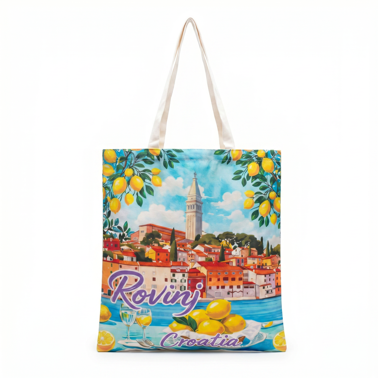 Croatia Cities Tote Bag - Rovinj