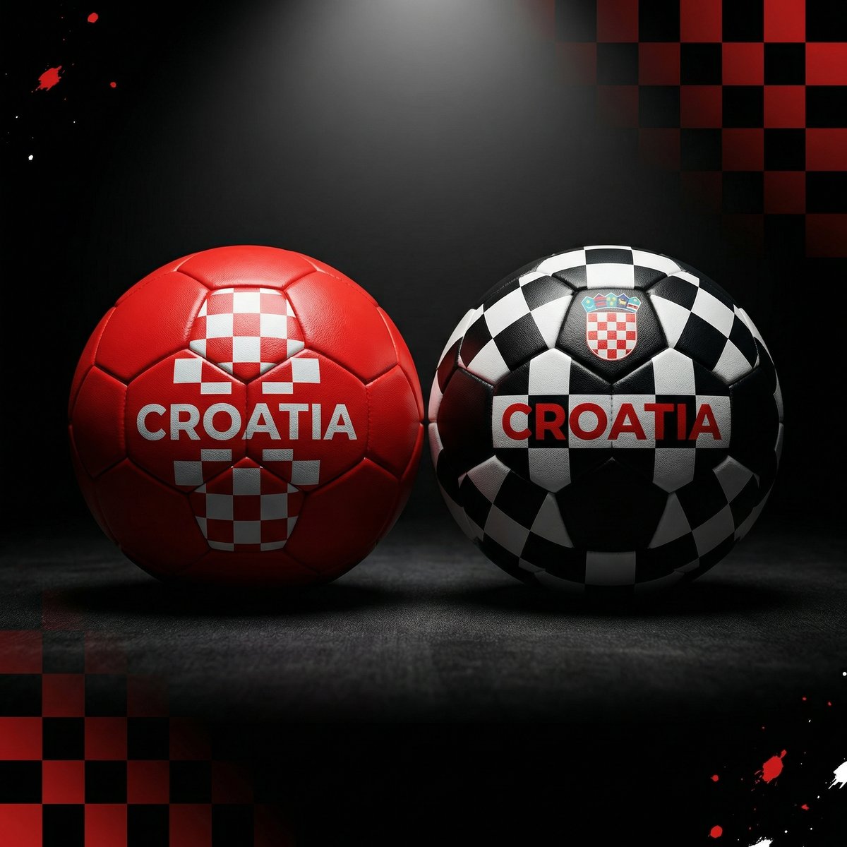 HR nogometna lopta 2 - HR Croatia football