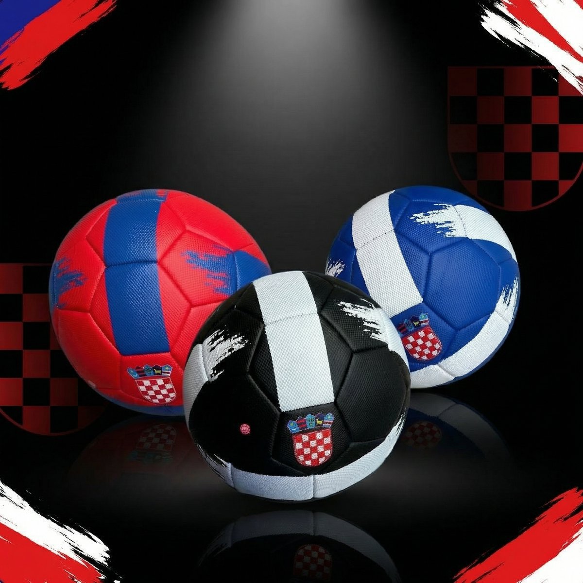 HR nogometna lopta 3 - HR Croatia football