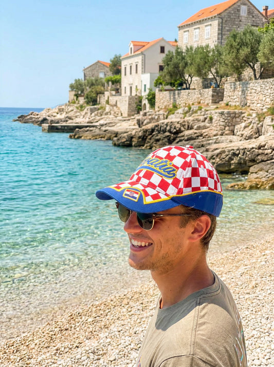 Croatia Šahovnica Šilterica – Plavi Šilt s Vezenom Zastavom