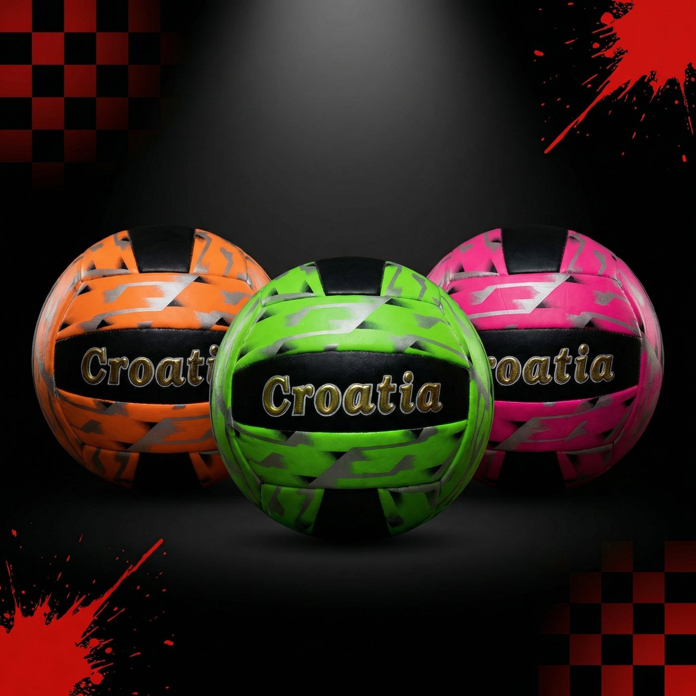 Croatia Premium odbojkaška lopta – 3 boje studio