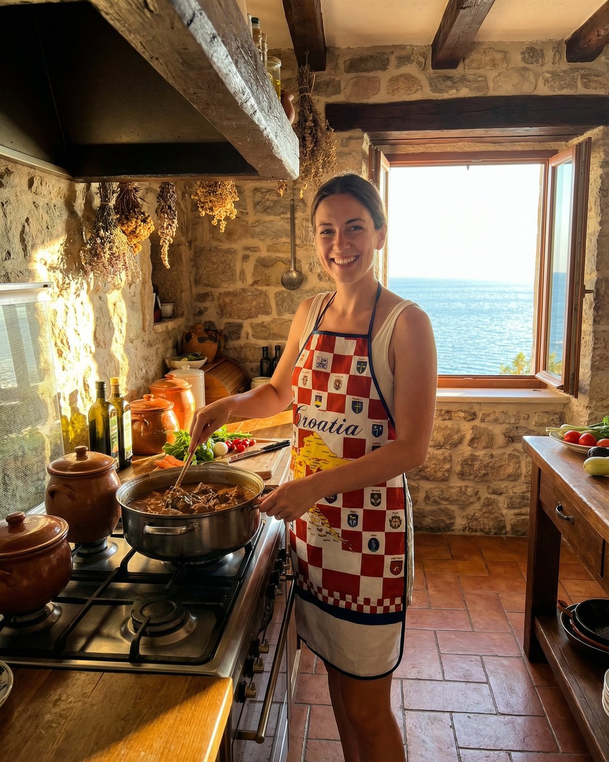 Croatia pregača Model 2 – kuhanje u mediteranskoj kuhinji