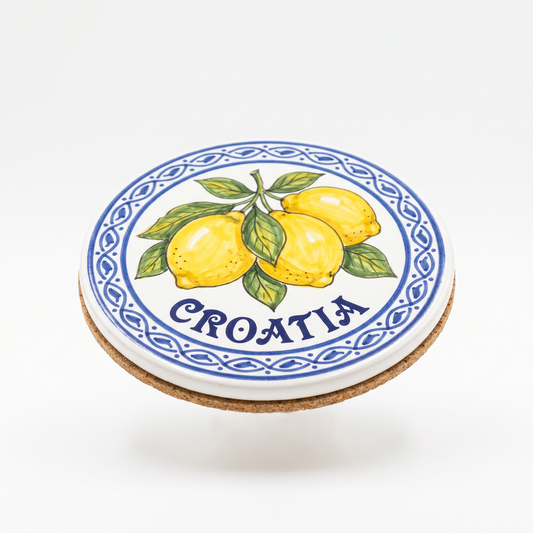 Croatia Tile Podmetač Okrugli - Lemon
