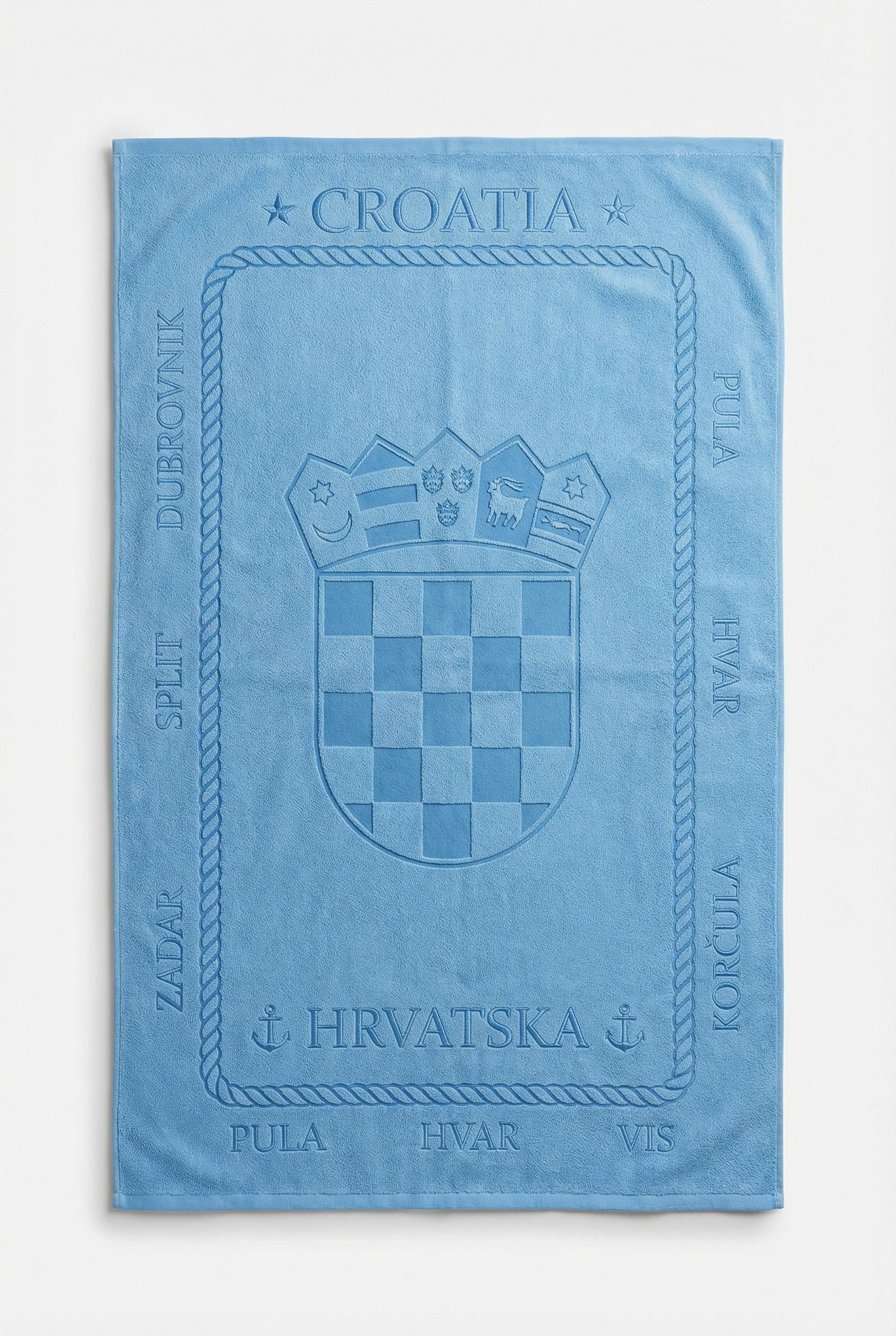 Croatia ručnik s grbom - Plava boja