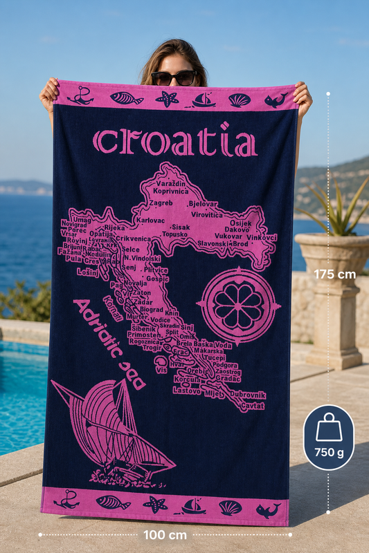 HR Ručnik Model 20 – Croatia Jadran