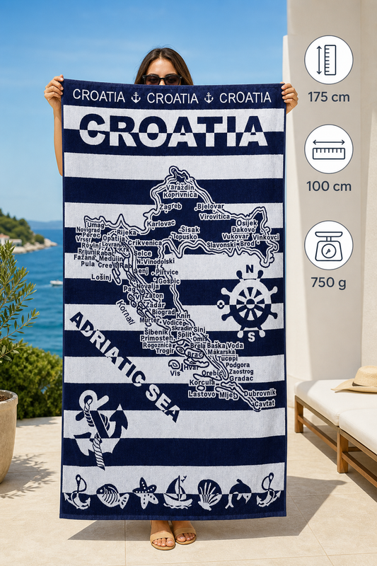 HR Ručnik Model 23 – Croatia Jadran
